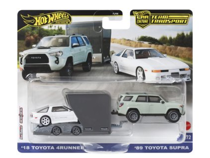 Hot Wheels Premium Car Culture Team Transport 18 Toyota 4runner a 89 Toyota Supra