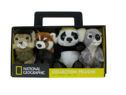 Plyšová hračka Zvířátka National Geographic 4ks 18cm Nové