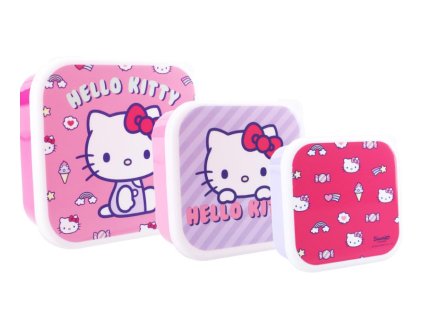 Svačinové boxy Hello Kitty 3ks