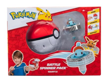 Figurka Pokémon Battle Spinner Pack Squirtle a Poké Ball