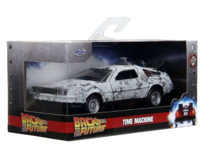 Auto Back to the Future Hollywood Rides DeLorean Time Machine Frost