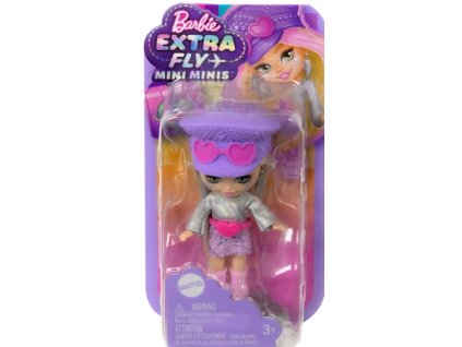 Panenka Barbie Extra Mini s růžovými vlasy