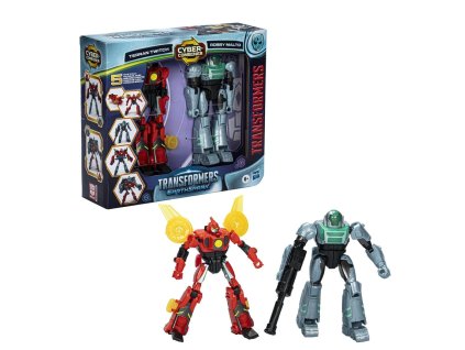 Figurky Transformers Earthspark CyberCombiner Terran Twitch a Robby Malto Nové
