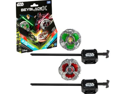Beyblade X Dual Pack Luke Skywalker 4 80B vs Darth Vader 4 60B