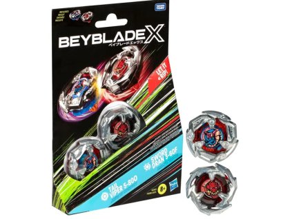 Beyblade X Dual Pack Tail Viper 5 800 and Sword Dran 3 60F