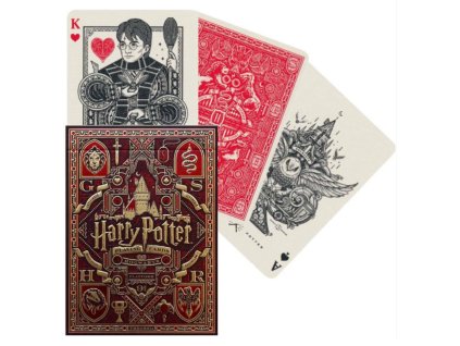 Hrací karty Harry Potter červené