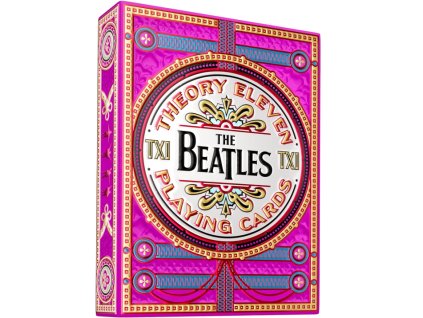 Herní karty The Beatles růžové