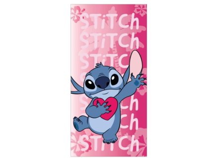 Osuška Disney Stitch Srdce 70x140cm