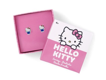 Náušnice Hello Kitty modrá