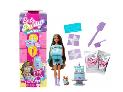 Barbie Party Unboxed Reveal Hnědovláska Nové