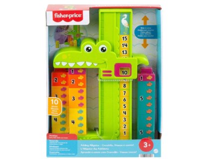 Fisherprice Dřevěný krokodýl Měření Nové