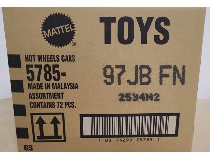 Sada autíček Hot Wheels 5785-97JBFN 72ks Nové