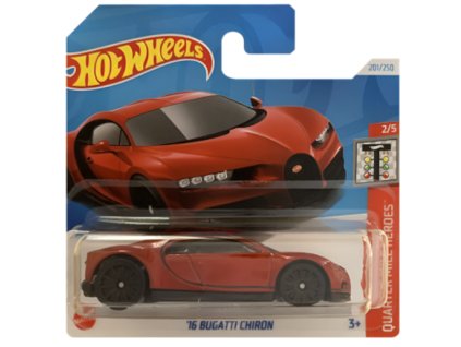 Hot Wheels 16 Bugatti Chiron červené