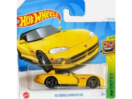 Hot Wheels 92 Dodge Viper RT10 žlutý Nové