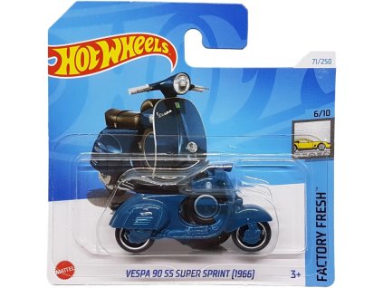 Hot Wheels Vespa 90 SS Super Sprint 1966 modrá