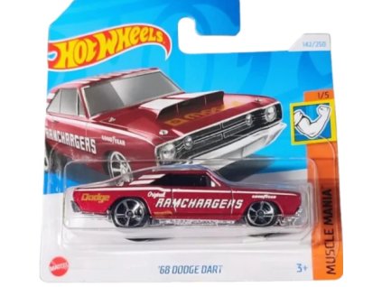 Hot Wheels 68 Dodge Dart červený