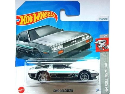 Hot Wheels DMC Delorean šedý TH