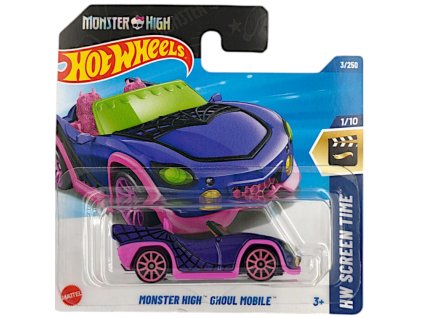 Hot Wheels Monster High Ghoul Mobile fialový