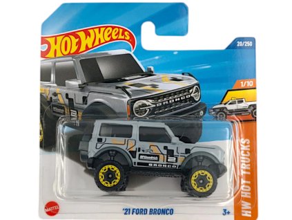 Hot Wheels 21 Ford Bronco šedý