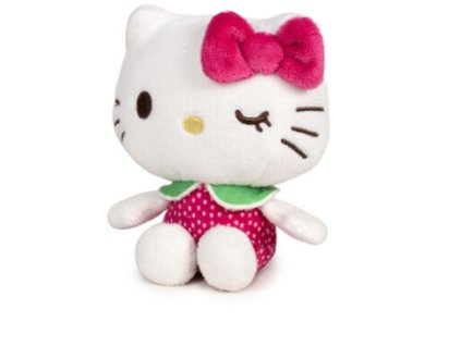 Plyšák Hello Kitty Fruits růžová mrkající 12cm