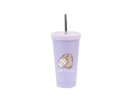 Kelímek s brčkem Pusheen