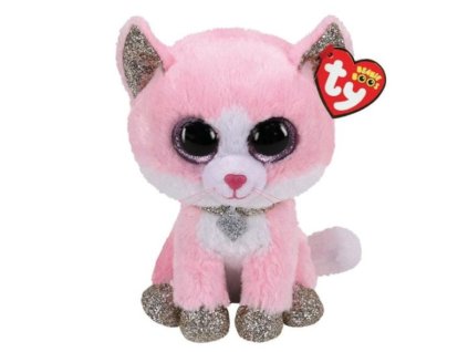 Plyšák Ty Beanie Boos Fiona růžová kočka 16cm Nové