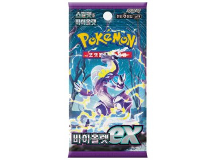Pokémon TCG Balíček karet Scarlet and Violet Violett Ex KOR Nové