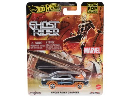 Hot Wheels Premium Pop Culture Marvel Ghost Rider Charger