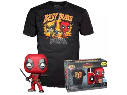 Funko set Deadpool and Wolverine a tričko vel.L Nové