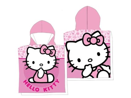 Pončo Hello Kitty růžové