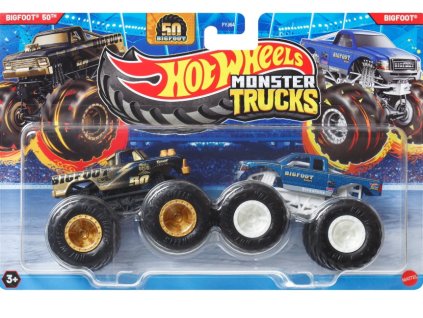 Hot Wheels Monster Trucks Demolition Doubles Bigfoot 50 Vs Bigfoot Nové