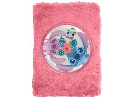Plyšový zápisník Stitch a Angel