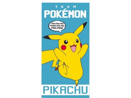 Plážová osuška Team Pokémon Pikachu 70x140cm