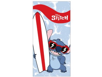 Plážová osuška Lilo a Stitch se surfem 70x140cm