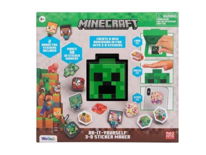 Výroba Minecraft 3D samolepek