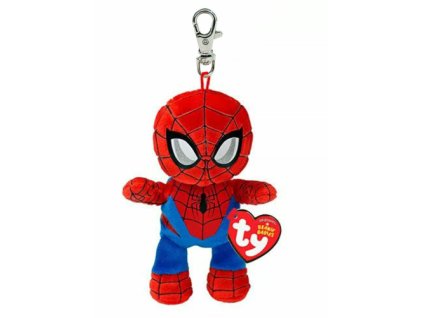Plyšový přívěšek Ty Babies Marvel Spiderman 8,5cm