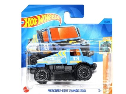 Hot Wheels Mercedes Benz Unimog 1300L modrý