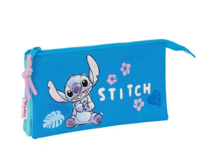 Trojitý penál Hawaii Disney Stitch