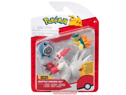 Figurky Pokémon Battle Poliwag, Zangoose a Cyndaquil