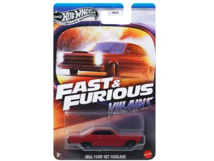 Hot Wheels Silver Series Fast and Furious Villains 1966 Ford 4Z7 Fairlane Nové