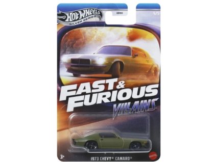 Hot Wheels Silver Series Fast and Furious Villains 1973 Chevy Camaro Nové