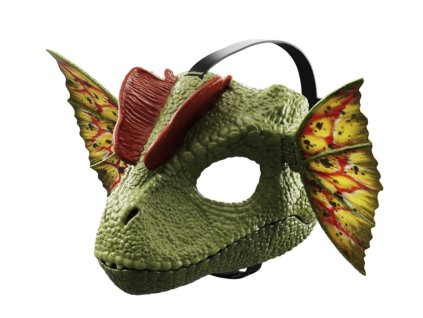 Maska Jurský svět Dilophosaurus se zvuky