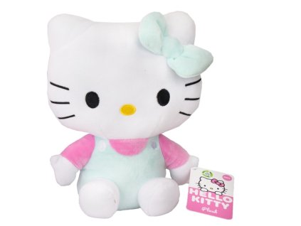 Plyšák Hello Kitty tyrkysové tričko 23cm Nové