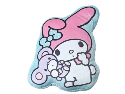 Polštář Hello Kitty My Melody 3D tyrkysový