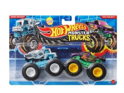 Hot Wheels Monster Trucks Demolition Doubles Bionic Bruiser vs Test Subject Nové