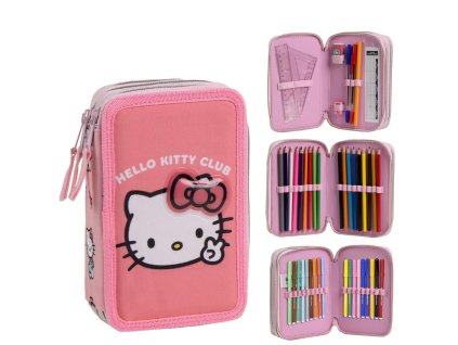Třípatrový penál Hello Kitty s výbavou