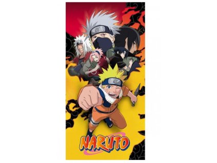 Osuška Naruto žlutá 140x70cm Nové