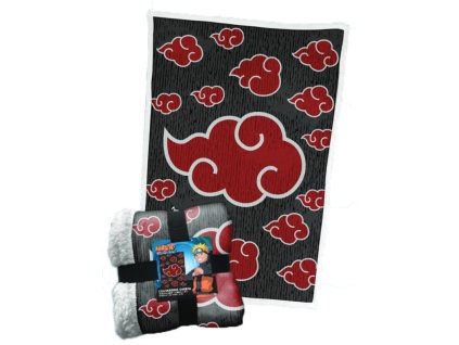 Hřejivá deka Naruto Shippuden Logo Akatsuki