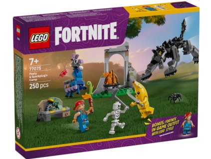 Lego 77075 Fortnite Peely a Sparkplug a jejich tábořiště