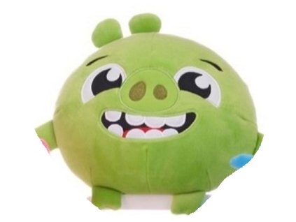 Plyšák Angry Birds zelený 19cm